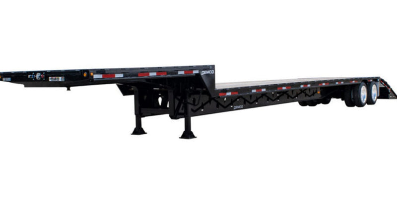 Demco Tandem Axle Drop Deck Trailers with 5′ Beaver Tail and Twin Ramps