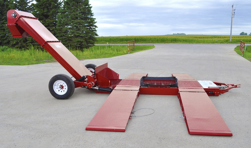 Sudenga 40" Portable Chain/Paddle Drive-Over Hopper