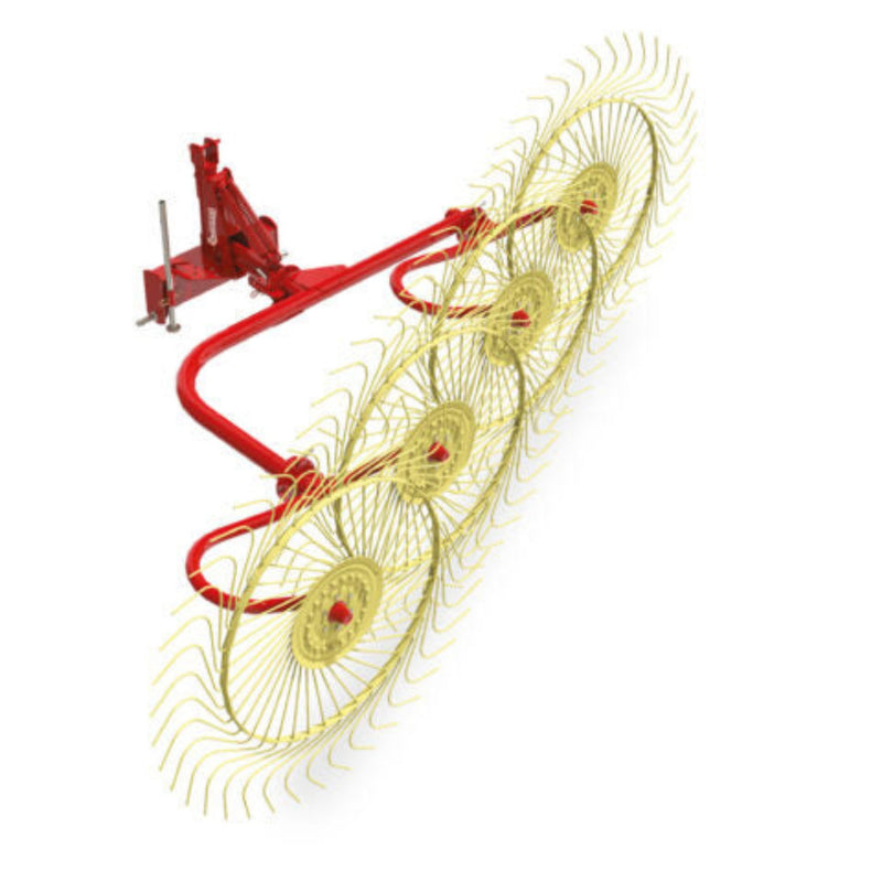 Enorossi Inline Forage Rake RP for Hay and Windrowing
