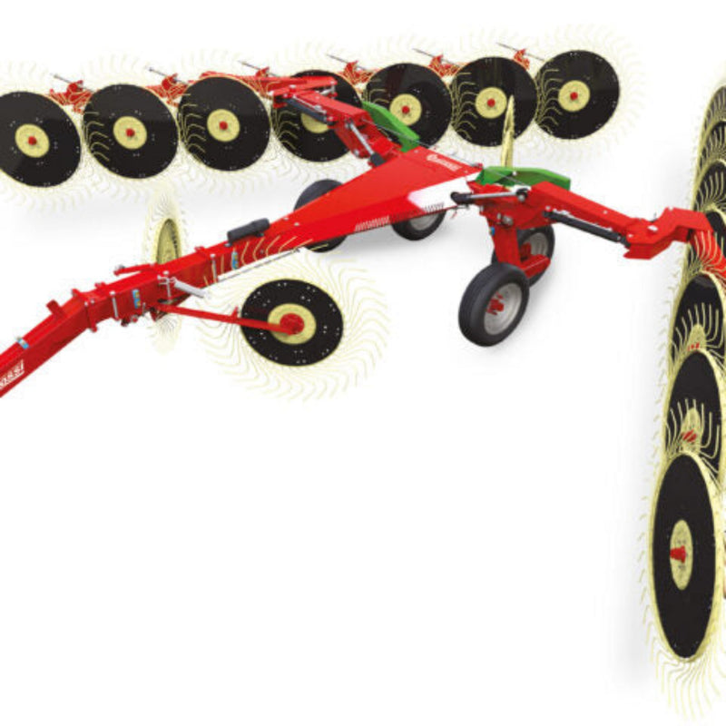Enorossi V-Frame Central Joint Wheel Rake BATRAKE for Forage & Windrowing